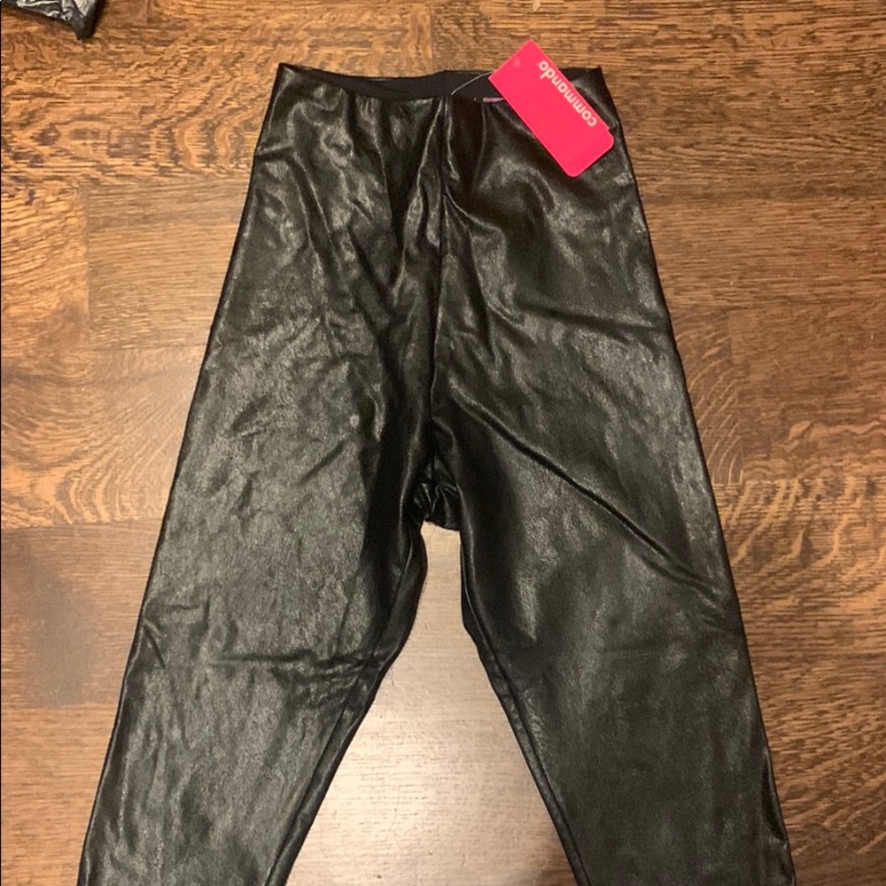 Vegan leather leggings